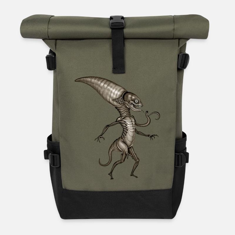 BUG #8 – dunkle Hölle - Rolltop Rucksack - Olive/Schwarz