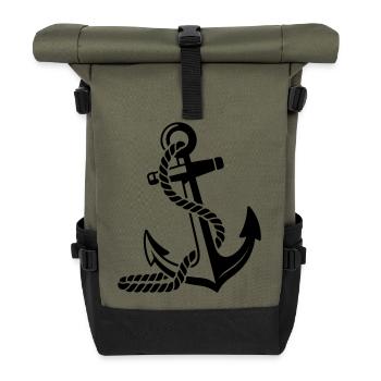 Anker - Rolltop Rucksack - Olive/Schwarz - Vorne