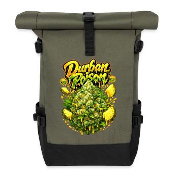 Graffiti Empoisonné de Durban Grav Art - Sac à dos roll top - olive/noir - Devant