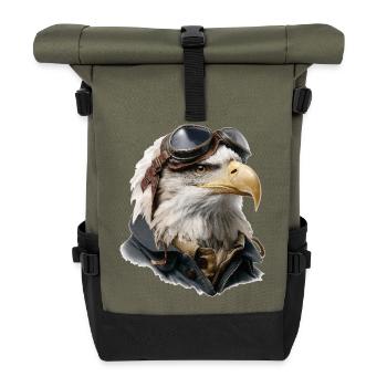 Adler Pilot - Roll Top Backpack - olive/black - Front