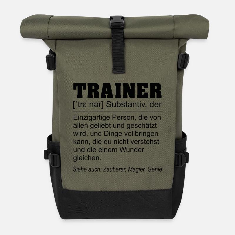 Trainer Definition - Rolltop Rucksack - Olive/Schwarz