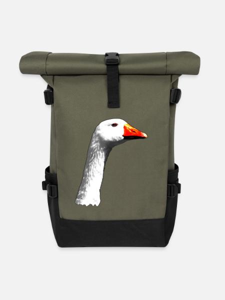 Gans - Rolltop Rucksack - Olive/Schwarz