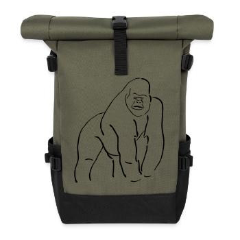 Affen Collection - Rolltop Rucksack - Olive/Schwarz - Vorne