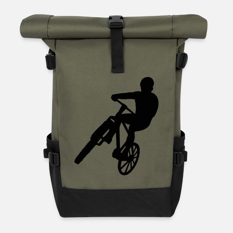 Biker - Rolltop Rucksack - Olive/Schwarz