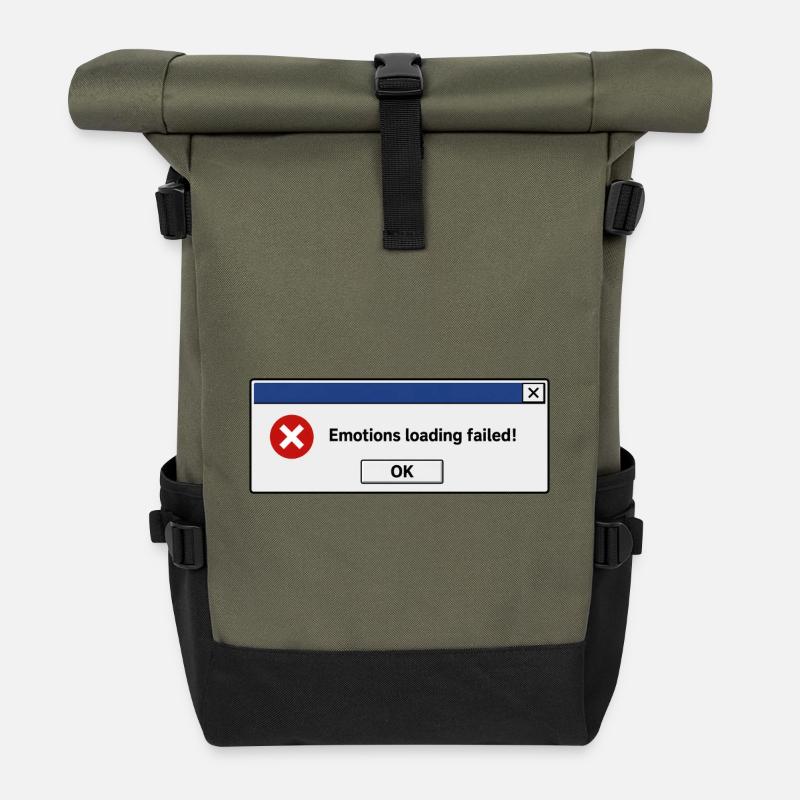 Le chargement des émotions a échoué - Sac à dos roll top - olive/noir
