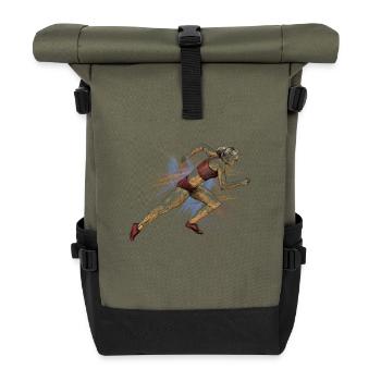 Runner - Roll Top Backpack - olive/black - Front