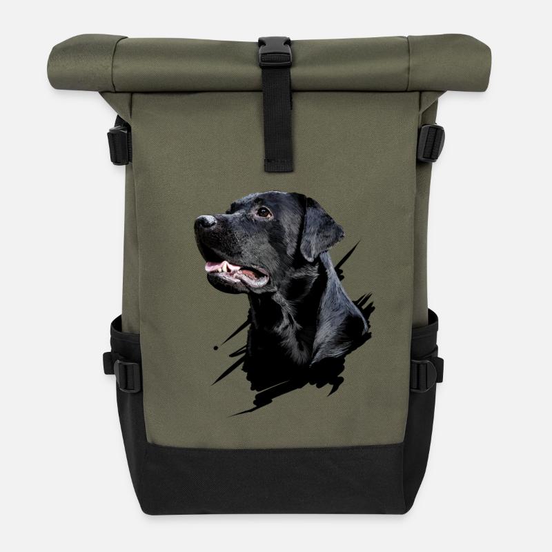 Labrador - Rolltop Rucksack - Olive/Schwarz