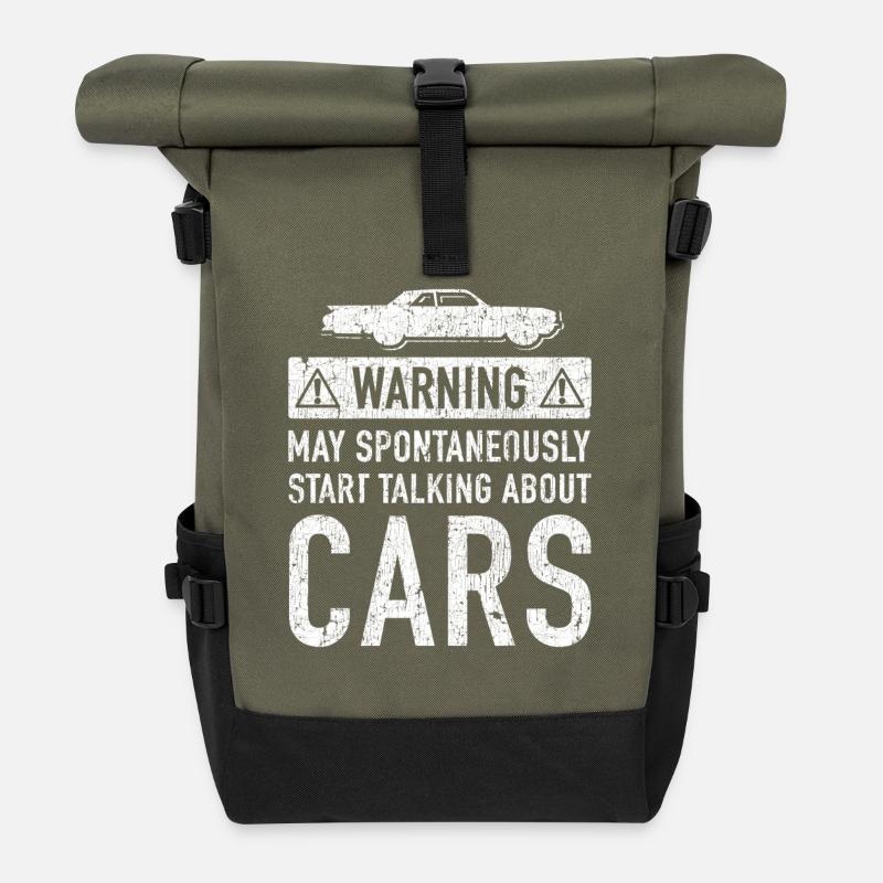 Auto-Enthusiasten Original-Geschenk-Sets - Rolltop Rucksack - Olive/Schwarz