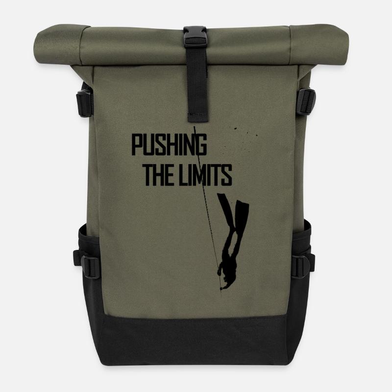 L'apnée plongeur - Sac à dos roll top - olive/noir