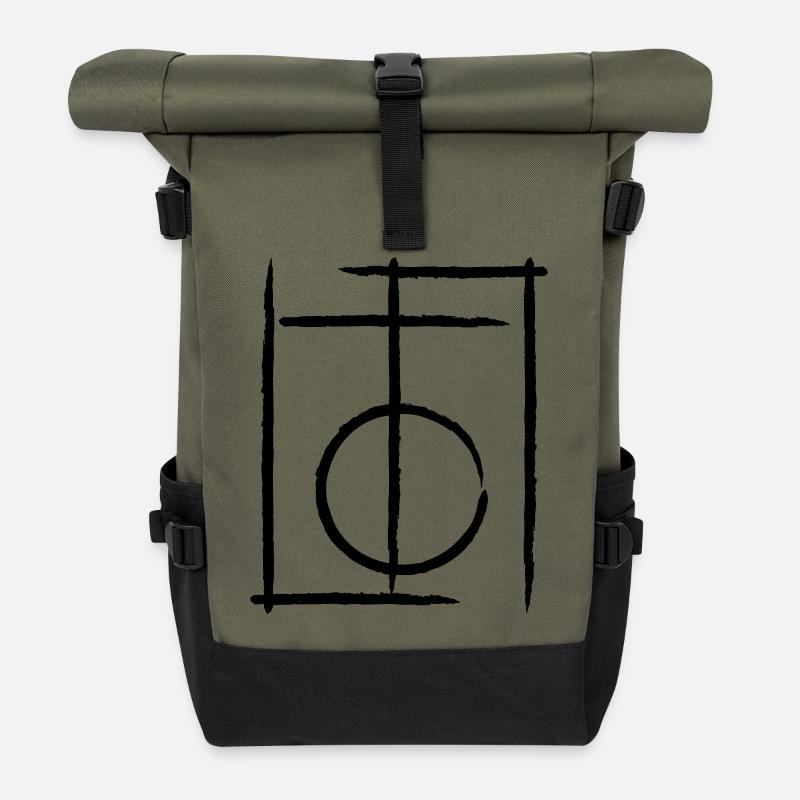 Lines - Rolltop Rucksack - Olive/Schwarz