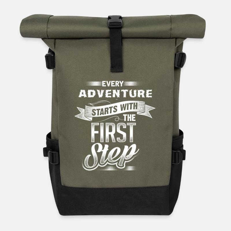 Adventure first step - Rolltop Rucksack - Olive/Schwarz