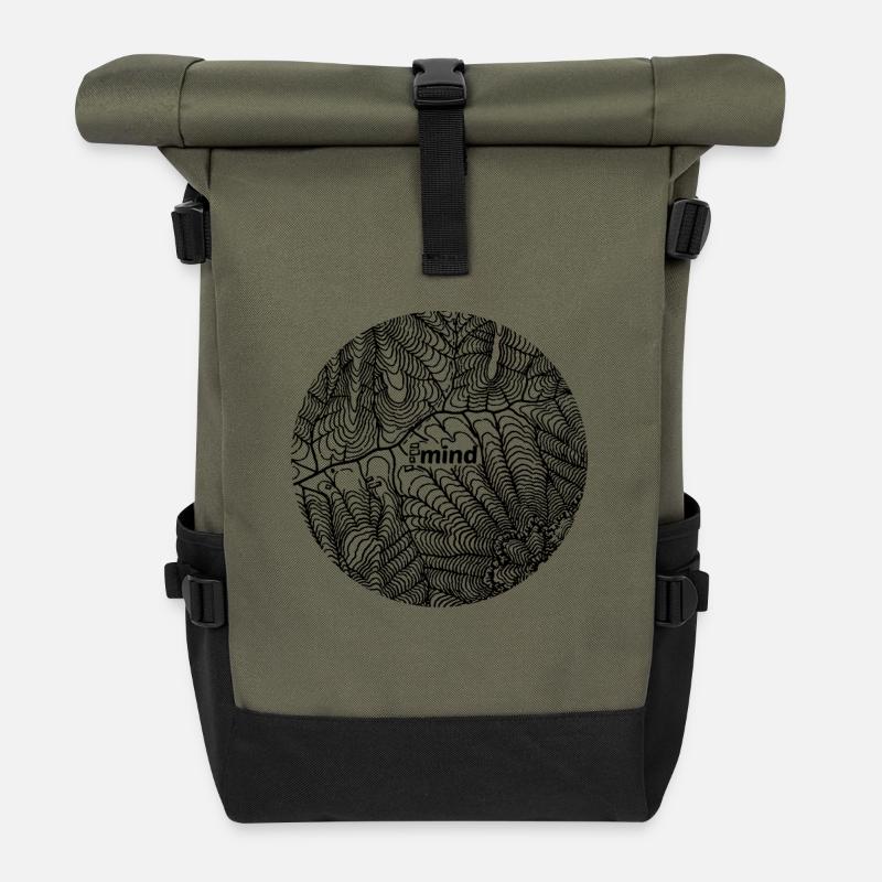 Carte de l'arbre du tee - Sac à dos roll top - olive/noir