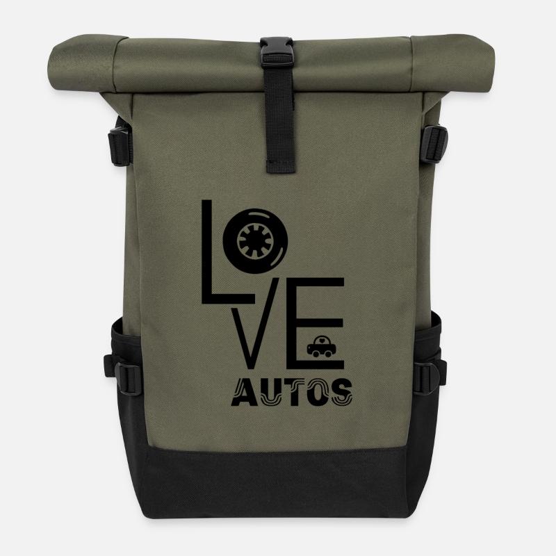 Auto - Rolltop Rucksack - Olive/Schwarz