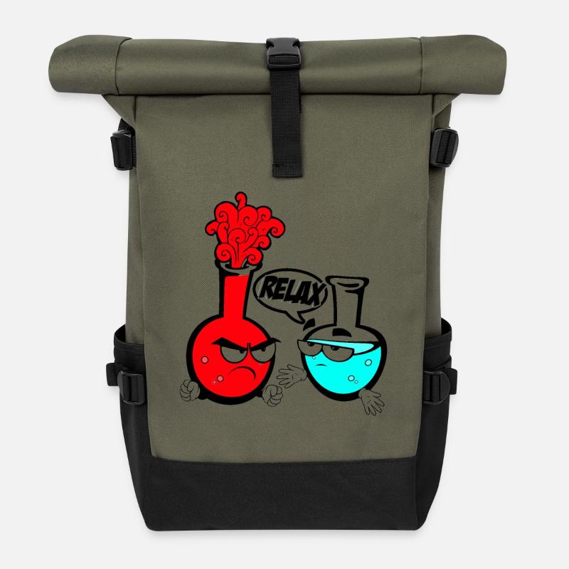 Chemie - Rolltop Rucksack - Olive/Schwarz