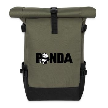 Panda - Rolltop Rucksack - Olive/Schwarz - Vorne