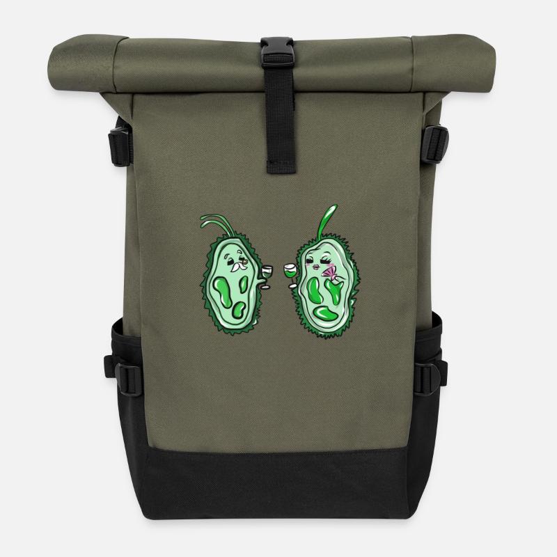 Wissenschaft - Rolltop Rucksack - Olive/Schwarz