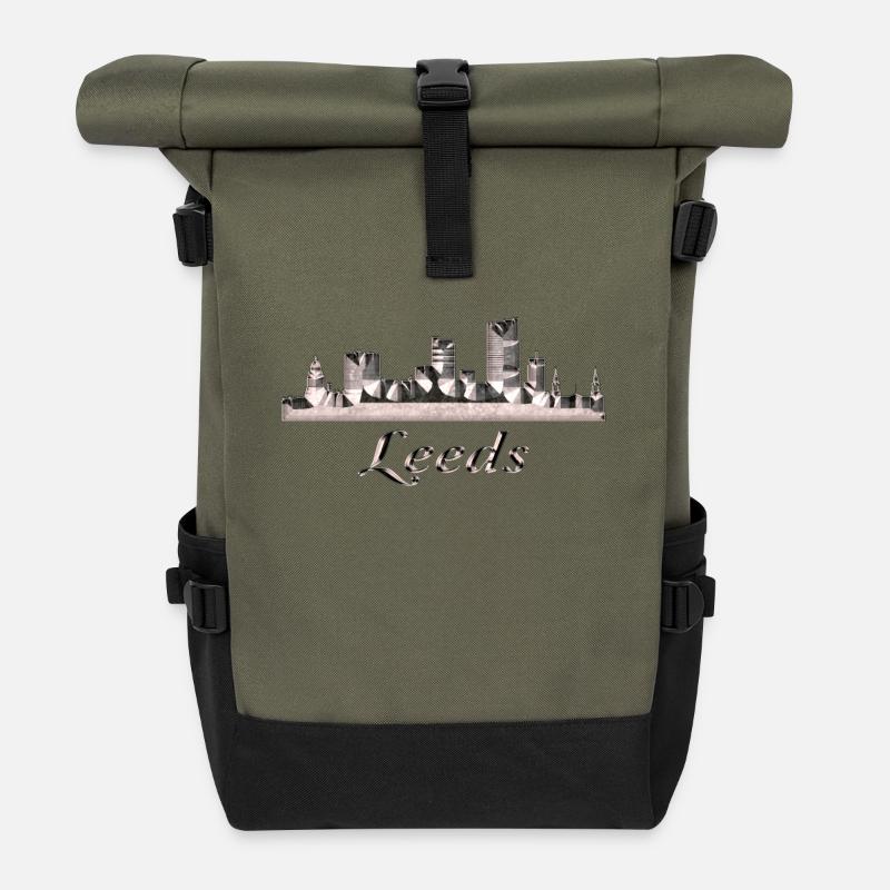Leeds - Rolltop Rucksack - Olive/Schwarz