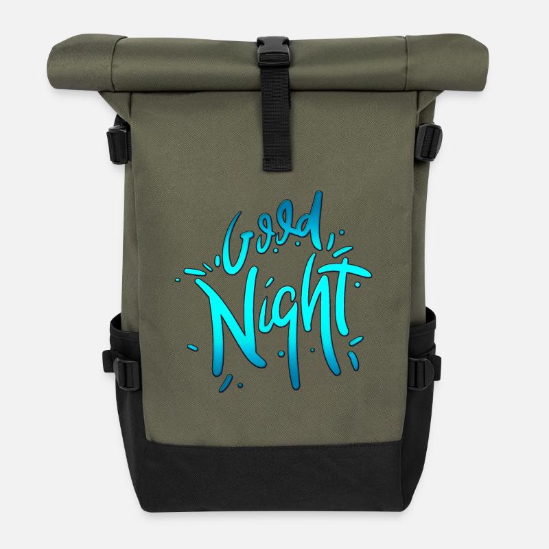 Good Night - Rolltop Rucksack - Olive/Schwarz