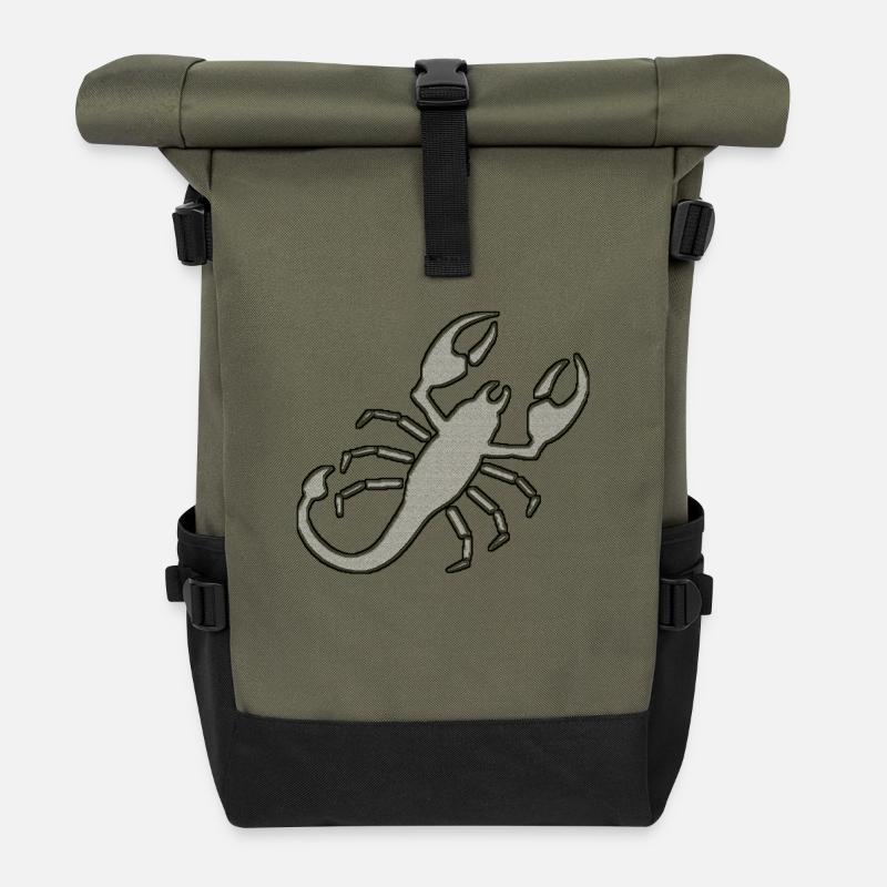 Scorpion - Roll Top Backpack - olive/black
