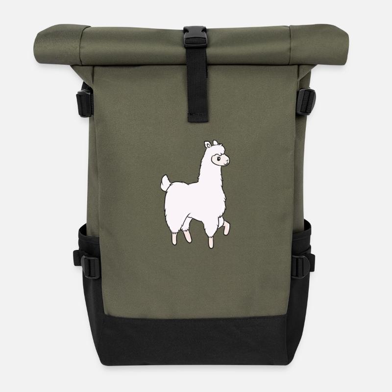 Lama - Rolltop Rucksack - Olive/Schwarz