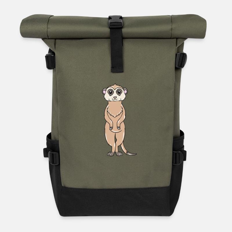 Meerkat - Roll Top Backpack - olive/black