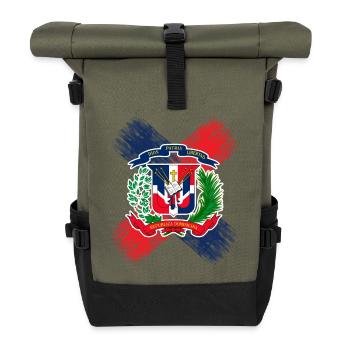 République dominicaine - Sac à dos roll top - olive/noir - Devant