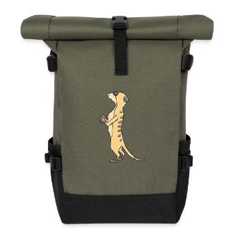 suricates - Sac à dos roll top - olive/noir - Devant