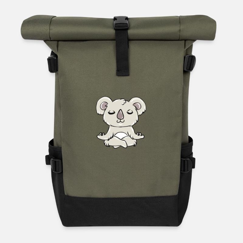 Koala - Rolltop Rucksack - Olive/Schwarz