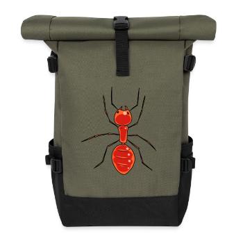 Fourmis Insectes Forêt Animaux Forêt Habitant Enfant - Sac à dos roll top - olive/noir - Devant
