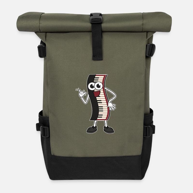 Klavier - Rolltop Rucksack - Olive/Schwarz