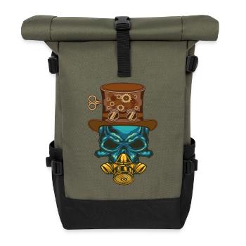 Steampunk Steampunker Steampunks Steampunkers - Roll Top Backpack - olive/black - Front