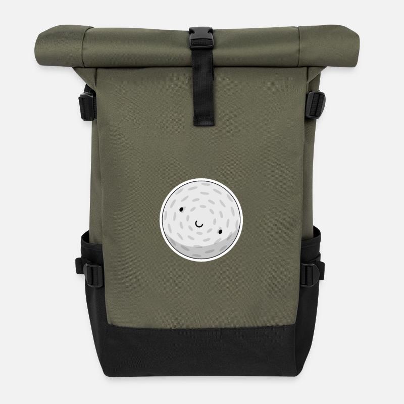 Balle de golf - Sac à dos roll top - olive/noir