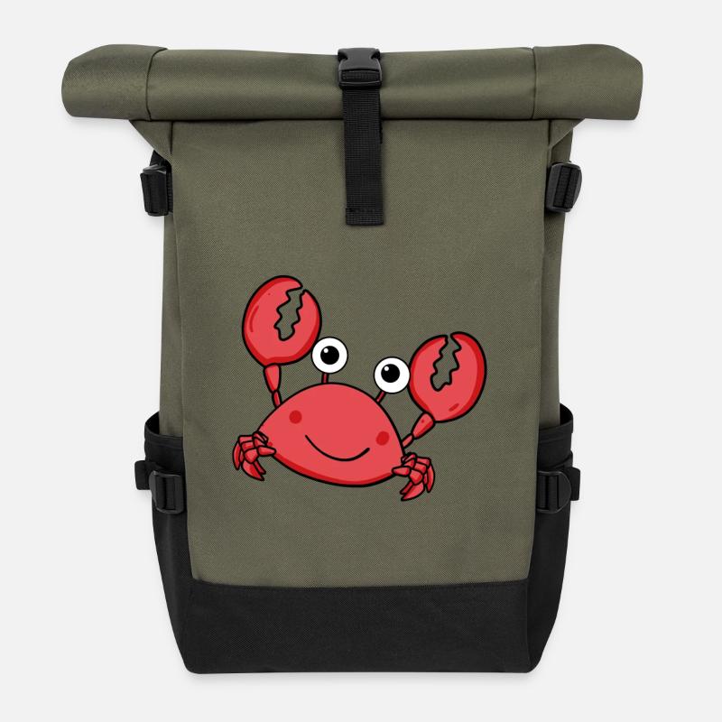 Krabbe - Rolltop Rucksack - Olive/Schwarz