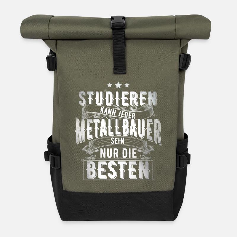 Metallbauer - Rolltop Rucksack - Olive/Schwarz