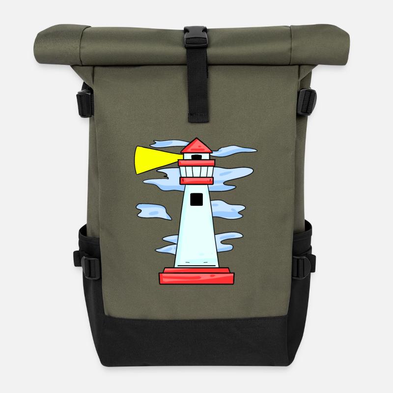 Leuchtturm - Rolltop Rucksack - Olive/Schwarz