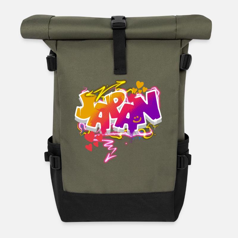 Japan - Rolltop Rucksack - Olive/Schwarz