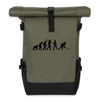 Hockey Evolution Feldhockey - Rolltop Rucksack - Olive/Schwarz - Vorne