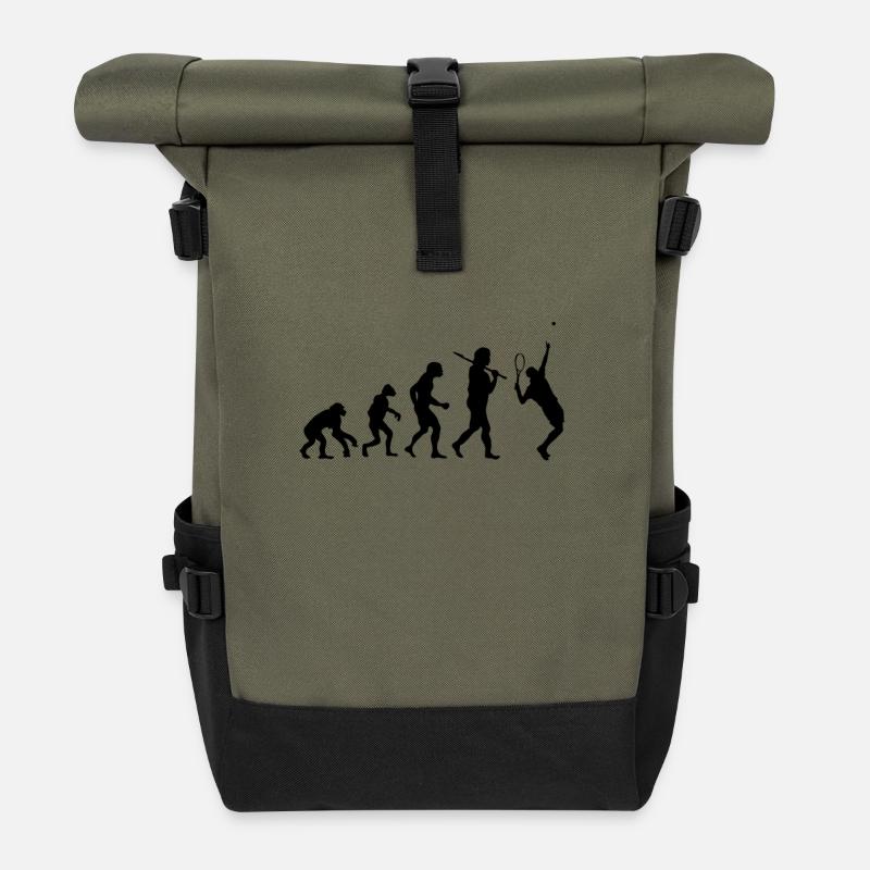 Evolution Tennis - Rolltop Rucksack - Olive/Schwarz