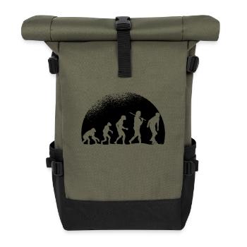 Evolution Rollschuh - Rolltop Rucksack - Olive/Schwarz - Vorne