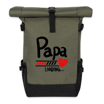 Papa Loading 2022 - Rolltop Rucksack - Olive/Schwarz - Vorne