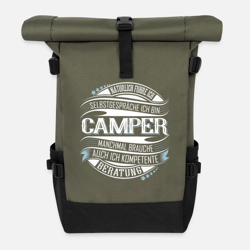 Camper - Rolltop Rucksack - Olive/Schwarz