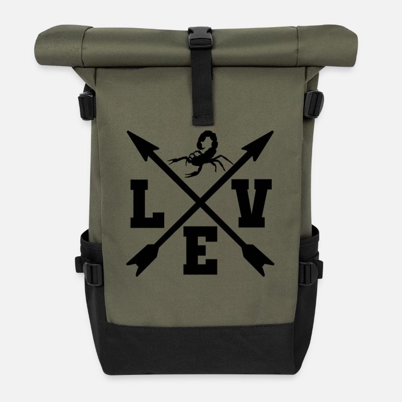 Skorpion - Rolltop Rucksack - Olive/Schwarz