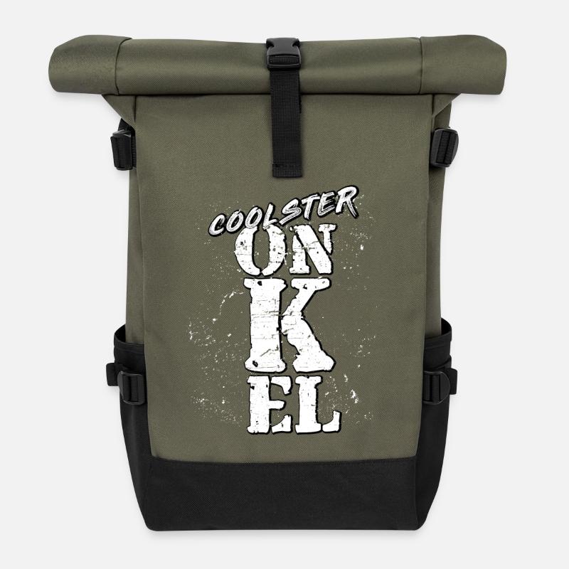 Onkel - Rolltop Rucksack - Olive/Schwarz