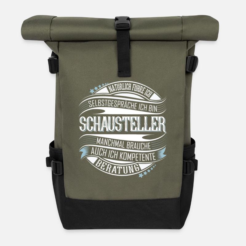 Schausteller - Rolltop Rucksack - Olive/Schwarz