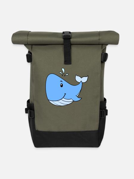 Wal - Rolltop Rucksack - Olive/Schwarz