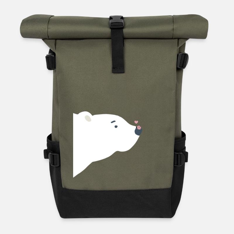 Eisbär - Rolltop Rucksack - Olive/Schwarz