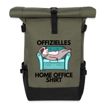 Home Office - Rolltop Rucksack - Olive/Schwarz - Vorne