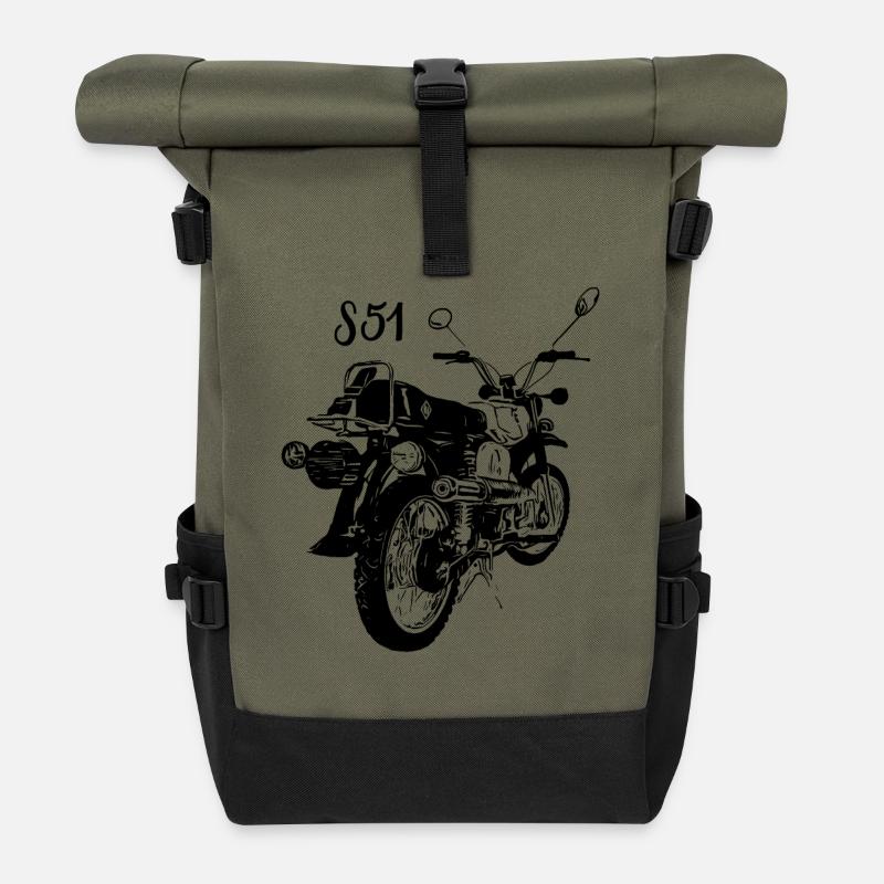 S51 - Rolltop Rucksack - Olive/Schwarz