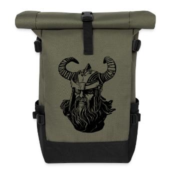 Odin Wikinger - Rolltop Rucksack - Olive/Schwarz - Vorne