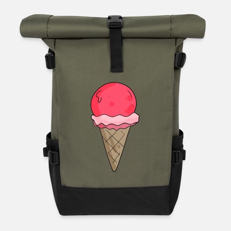 Eis - Rolltop Rucksack - Olive/Schwarz